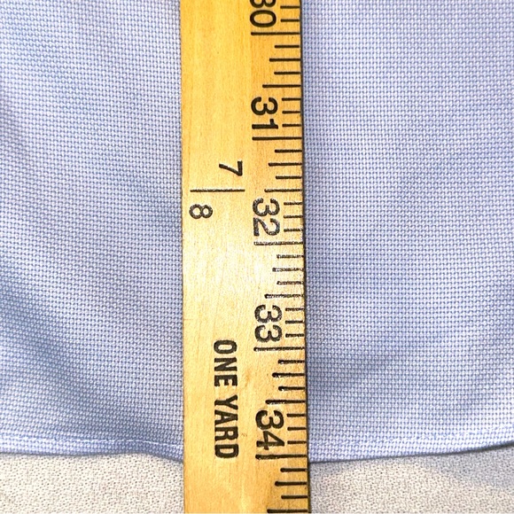 Jos A Bank Reserve Dress Shirt Mens Size 17.5 - 37 SLEEVE Blue Tailored Fit XXL - Picture 10 of 16